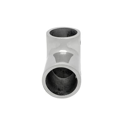 China 316 Stainless Steel Stainless Steel Tube Handrail Connectors Round Elbow And Tee for sale