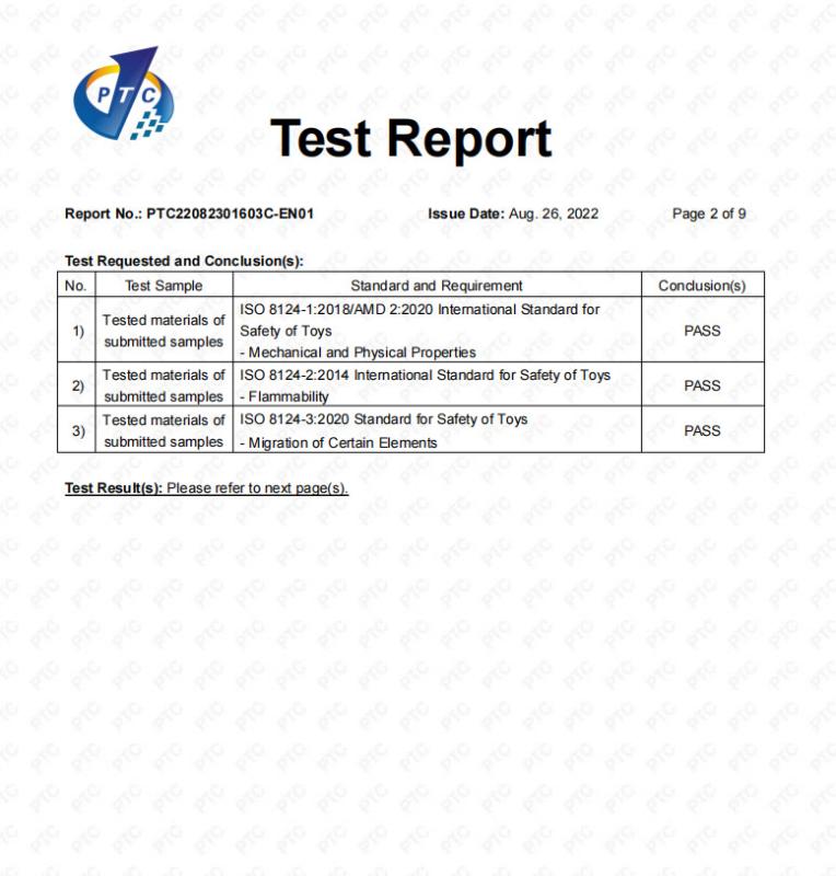 ISO8124-1-2-3 - Yison International Enterprise Ltd.