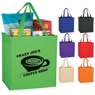 China Custom Printing Eco Friendly Non Woven Bags Promotion Reusable Tote For Shopping for sale