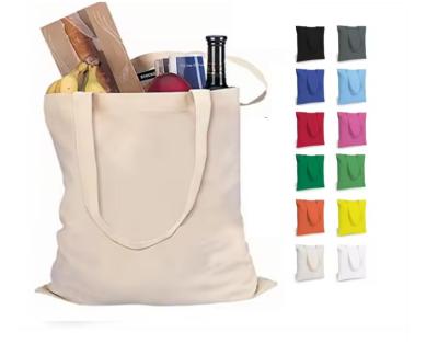 China Reusable Recycled Blank Plain Canvas Tote Bags Bulk For Grocery Eco Friendly Te koop