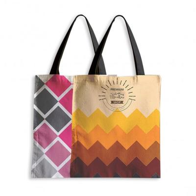 Chine Sublimation Polyester Jumbo Canvas Tote Bags Reusable Canvas Bags Bulk à vendre