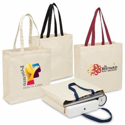 China OEM Small Canvas Tote Bag Shopping Sublimation Printing 6OZ 8OZ 10OZ à venda