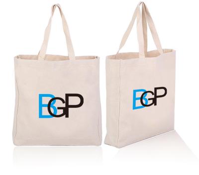 China Eco Friendly Printed Cotton Canvas Totes Bulk Bag With Double Handles zu verkaufen