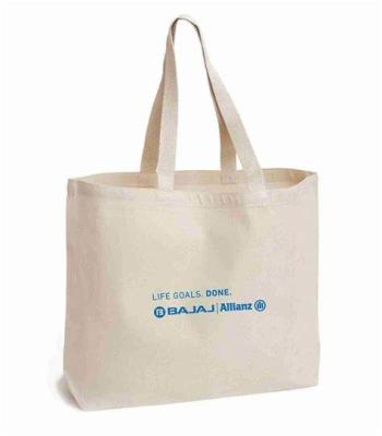 China Natural Plain Gusset Canvas Tote Bag Shopping Bulk Custom Printing for sale