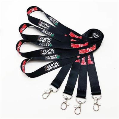 중국 Sublimation Printing Polyester Carabiner Lanyard Company Branded Bulk 판매용