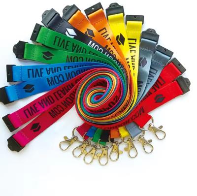 Κίνα Safety Breakaway White Polyester Lanyards Customised Company Logo προς πώληση