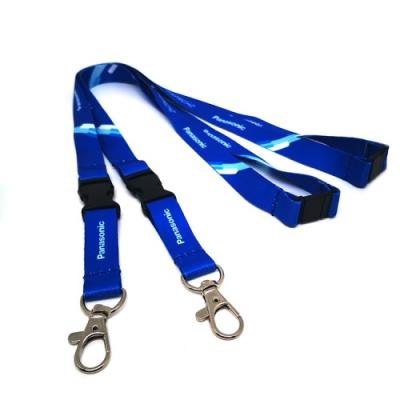 China Heatransfer Printed Blank Polyester Sublimation Lanyard Badge Holder Custom Logo for sale