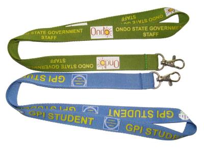 China Silkscreen Printed Lanyard Plastic Holder In Bulk Custom Pantone Colors for sale