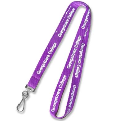 China Polyester Double Bulldog Clip Lanyards Promotional Customised Lanyard Card Holder for sale