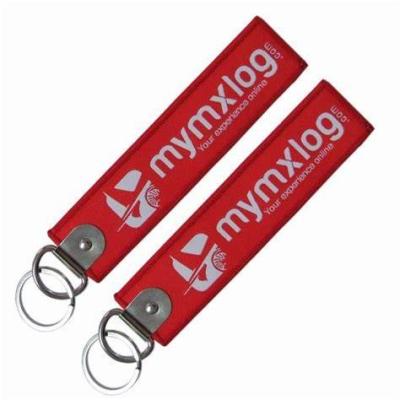 China Flight Jet Tag Keychain Badge Souvenirs Fabric Woven Custom Logo for sale