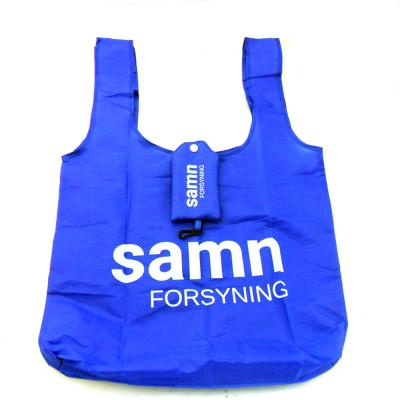 Китай Promotional Foldable Shopping Bag Nylon Tote Collapsible Reusable Grocery Bags продается