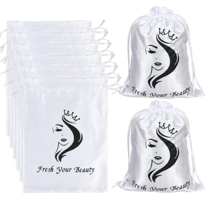 China Bulk Satin Drawstring Dust Bag Gift Pouch For Makeup Storage Te koop