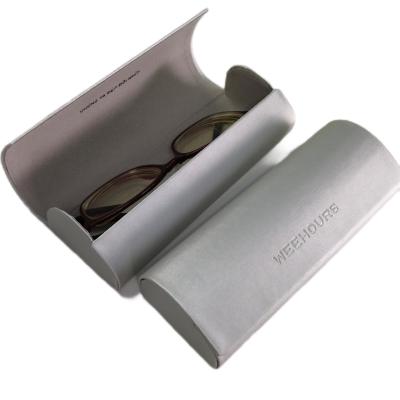 China Velvet PU Leather Eyeglass Case Custom Logo Printing Eyeware Sunlass for sale