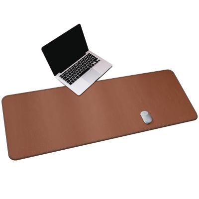 China Mat Home Office Desk Protector Desk Accessories Large Leather Mouse Pad Leather Desk Protector for sale