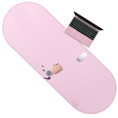 China PU Desk Mat 140x60CM Anti Slip Oversized Leather Desk Computer Mousepad Anti Slip Protector for sale