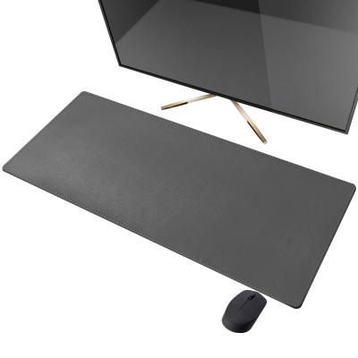 China Premium Extended Leather Desk Protector Mouse Pad for Home Office - Non-Slip Vegan Leather Desk Protector 90x40cm (Dark Grey) for sale