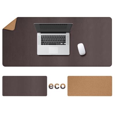 China Office School Personal Computer Users Double-color Cork Leather Desk Mat Mouse Multifunctional Waterproof Protection for Office and Home for sale