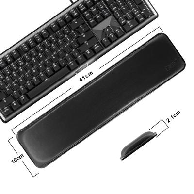 China Anti Slip Keyboard Base Ergonomic Keyboard Custom Rubber Wrist Pad Leather Wrist Rest for sale