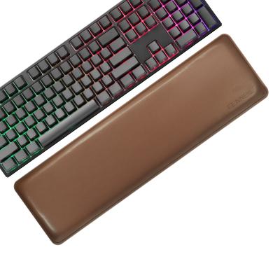 China Durable Anti-Slip Extra Large PU Leather Keyboard Wrist Rest Pad, Keyboard Cushion, Laptop and Computer Wrist Support for sale