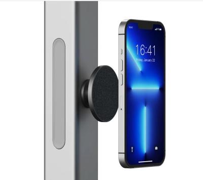 China Hot Selling Magnetic Phone Mount Adjustable For Gym Aluminum Double Side Magnets Detachable Magnetic Phone Holder for sale