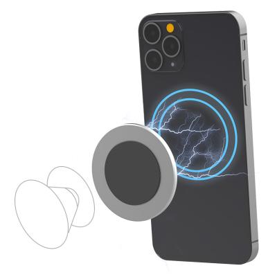 China 360 Circle Adjustable Magnet Aluminum Alloy Phone Holder Suction Wall Mounted Phone Magsafing Holder for sale