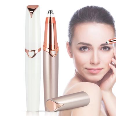 China ABS+ Stainless Steel Mini Electric Hair Removal Pen Multifunctional Rechargeable USB Eyebrow Trimmer For Women for sale