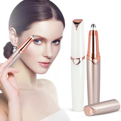 China ABS+Stainless Steel 2021 Rechargeable Eyebrow Hair Remover Eyebrow Remover Trimmer Beauty Tools for sale