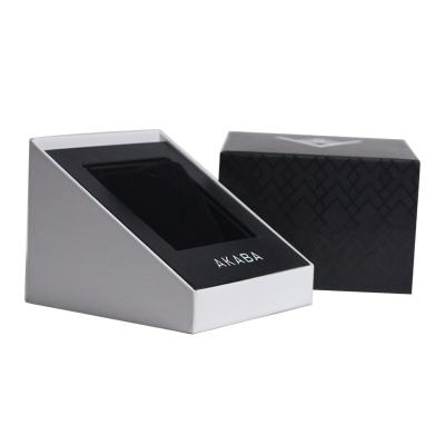 China New Design Square Shape Watch Display Box Jewelry Boxes With Foam For Watch Box Packaging for sale