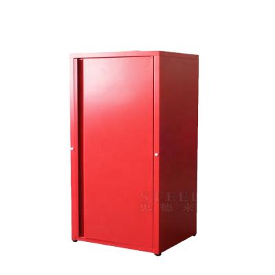 China Dismantled Metal Locker Foldable Single Door Steel Closet Kids Closet for sale