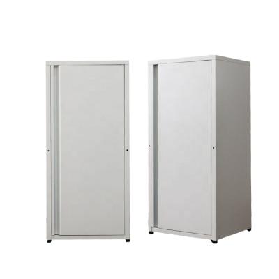 China Dismantled Metal Single Door Cabinet Closet, Home Office Storage Locker for Living Room Bedroom, White for sale