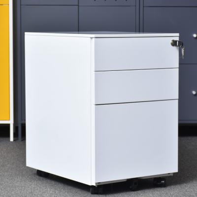 China Modern 3 Drawer Pedestal Lock Pedestal Folder Cabinet Mobile File Cabinet for sale