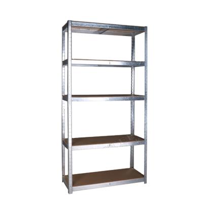 China Warehouse Use 5 Tier Galvanized Metal Shelf Sustainable Home Storage Shelf for sale