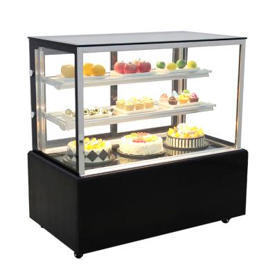 China Hot Selling 5 FT Luxury Single-temperature Fridge Bakery Philippines Cake Display Showcase for sale