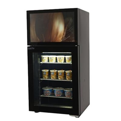 China Large Supermarket Porcelain Commercial Single-Temperature Beverage Cabinet Upright Freezer for sale