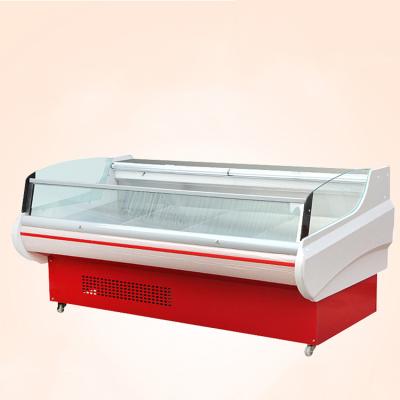 China Large Single-temperature Industrial Supermarket Display Machine Open Top Freezer For Meat for sale