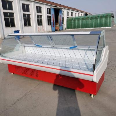 China Single-temperature portable large supermarket display ice meat open top freezer for shop baked food cabinet for sale