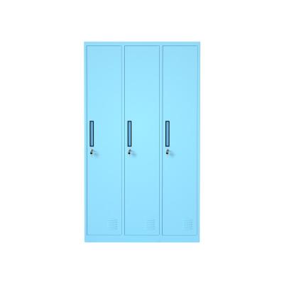 China Modern Wadeobe Metal Closet Clothing (Others) Work Staff Metal Locker Cheap Adjustable Steel Locker Cabinet for sale