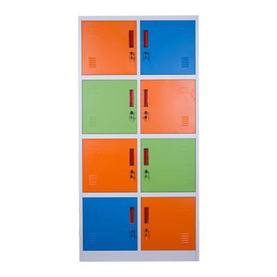 China Locker Room 8 (Height)Adjustable High End Steel Metal Door Gym Hanging Clothing Cabinet With Customized Color for sale