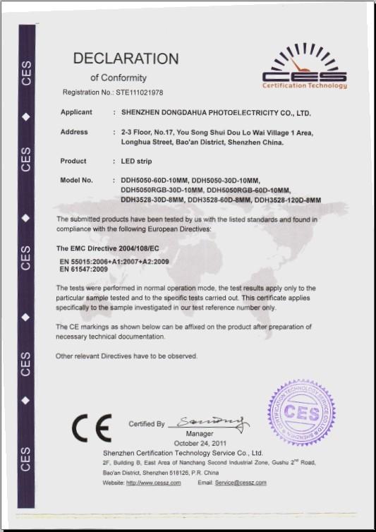 CE - Shenzhen Dongdahua Technology Co., Ltd （2)