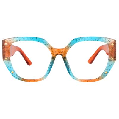 China Best Selling Fashionable Multi Color Plastic Square Glasses Optical Frame For Sale for sale