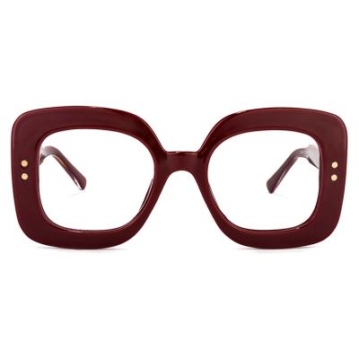 China 2021 New Fashion Element Trendy Plastic Glasses Square Eyeglasses Frames For Women Men for sale