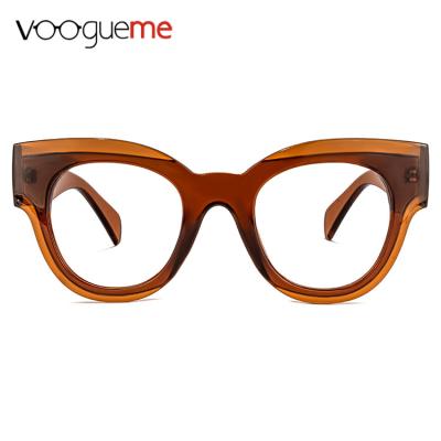 China Vintage Fashionable Classic Design Famous Voogueme Brand Name Frames Wholesale Cheap Women Optical Glasses for sale