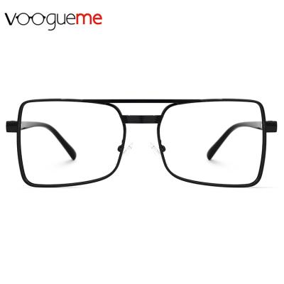 China Fashionable Famous Brands Men Glasses Designer Glasses Frame Metal Voogueme Blocker Blue Eyewear Frame for sale