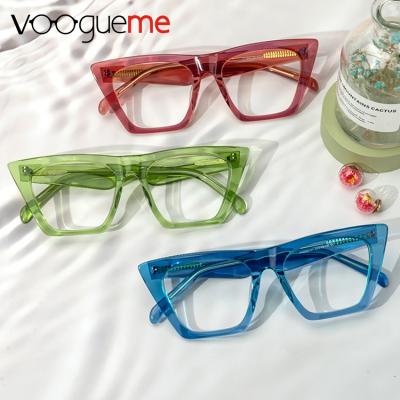 China Best Supplier Fashionable Eyewear No MOQ Ready Stock Glasses Gorgeous Cat Eye Glasses Suitable For All Face Shapes for sale