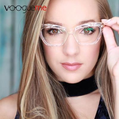 China Fashionable Voogueme Fashion Famous Brand Name Women All Cat Eye Frames Glasses Optical Eyewear for sale