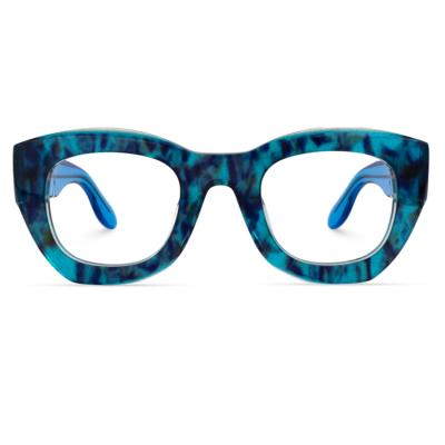 China Fashionable unique tortoise glasses unisex style men thick women frames quality acetate glasses frames optical for sale