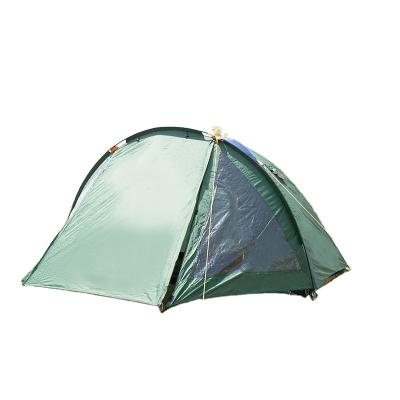 China Factory supply cheap 3 person PE waterproof outdoor camping tent straight tie type for sale