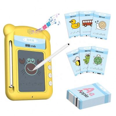 China Children Drawing Writing Education Children Graffiti Drawing Board With Panel Audio Studying Children Smart Card LCD Display Early Education Teaching Machine Toys for sale