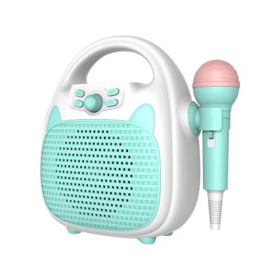 China Educational Toy Karaoke Machine for Kids Wireless BT Speaker with Microphone TF/USB Portable Flashing Lights Singing Mic Machine for Boys for sale