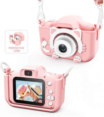 China Cute Unicorn Kids Digital Camera Video Recorder 1080P HD Camcorder Digital Child Toy Cat Dog Camera Toys Kids Selfie Toddler Child Camera for sale